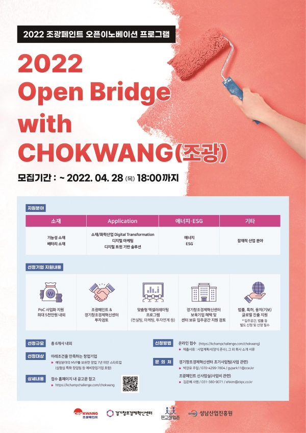 ‘2022 Open Bridge with CHOKWANG’ 모집 포스터