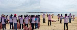 서울중구자원봉사센터, 제17회 자원봉사자의 날 기념 환경워크숍 연포해수욕장 황골해변 줍깅행사 진행